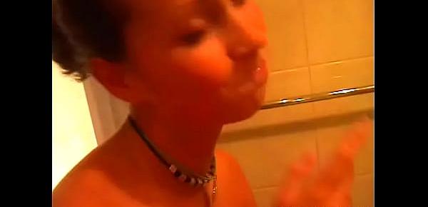  Mouthwatering brunette Tanya drilled well in doggy